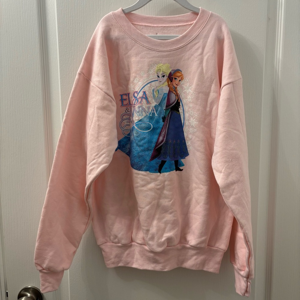 1. Disney Parks Anna & Elsa Frozen Sweatshirt